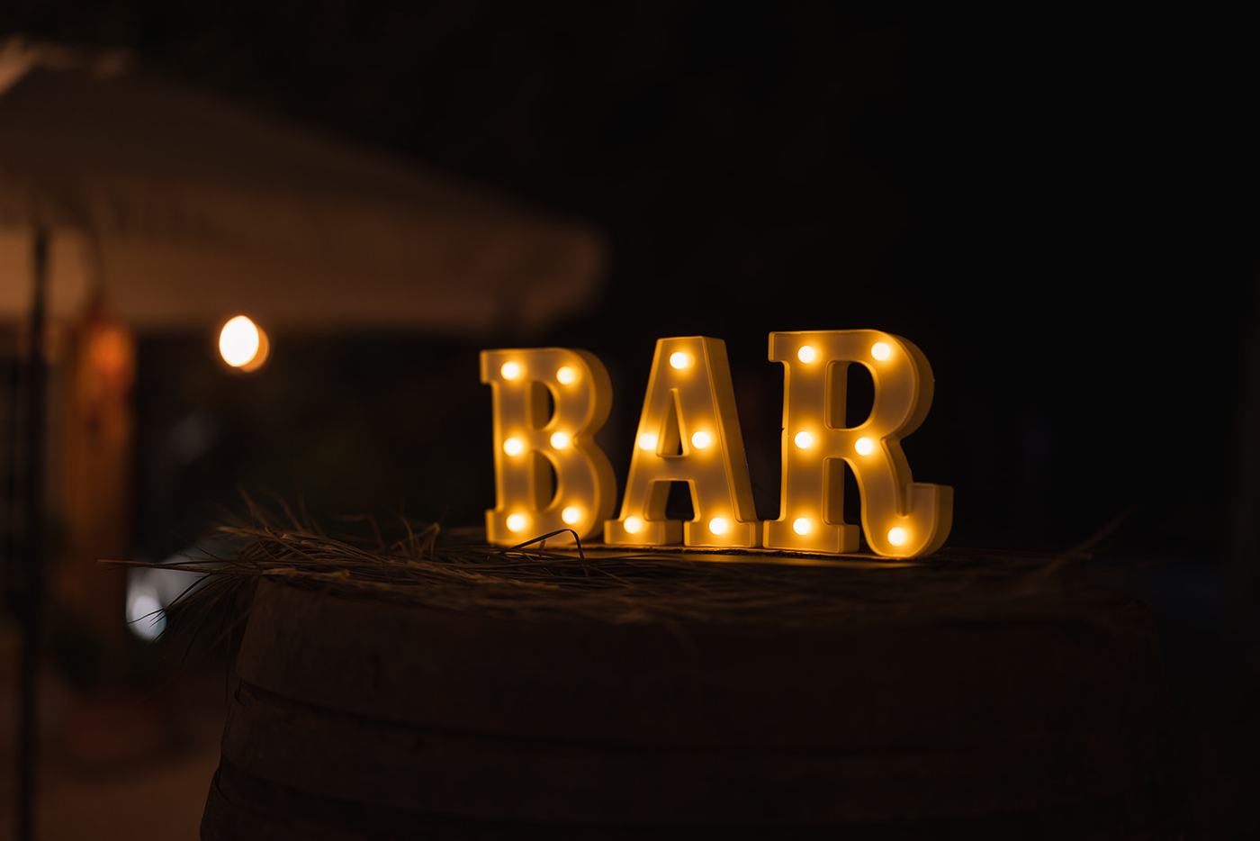 Letreiro do bar